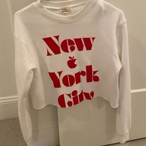 project social t new york city cropped sweatshirt
